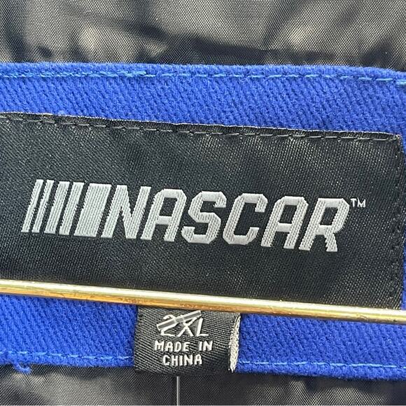 Nascar Anniversary 75th Snap Jacket Embroidered Royal Blue 2XL - Picture 6 of 15